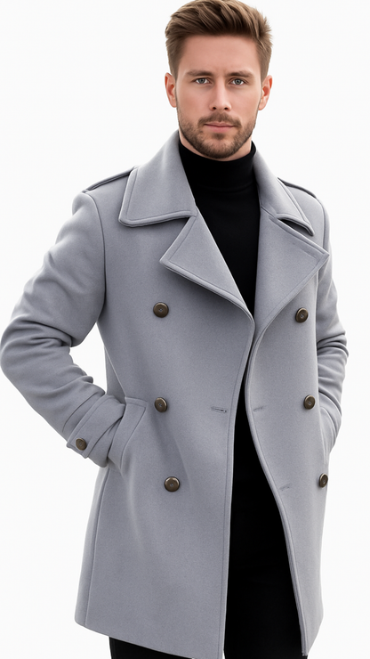 Fortis Miles - Miesten Tyylikäs Villakangastakki