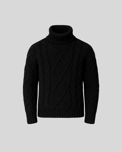 Fortis Miles - Miesten Paksu korkeakauluksinen Neulepusero