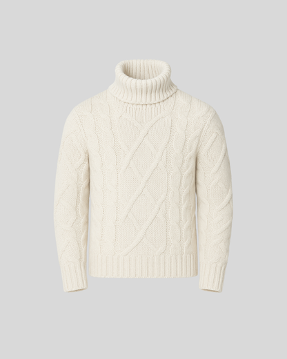 Fortis Miles - Miesten Paksu korkeakauluksinen Neulepusero