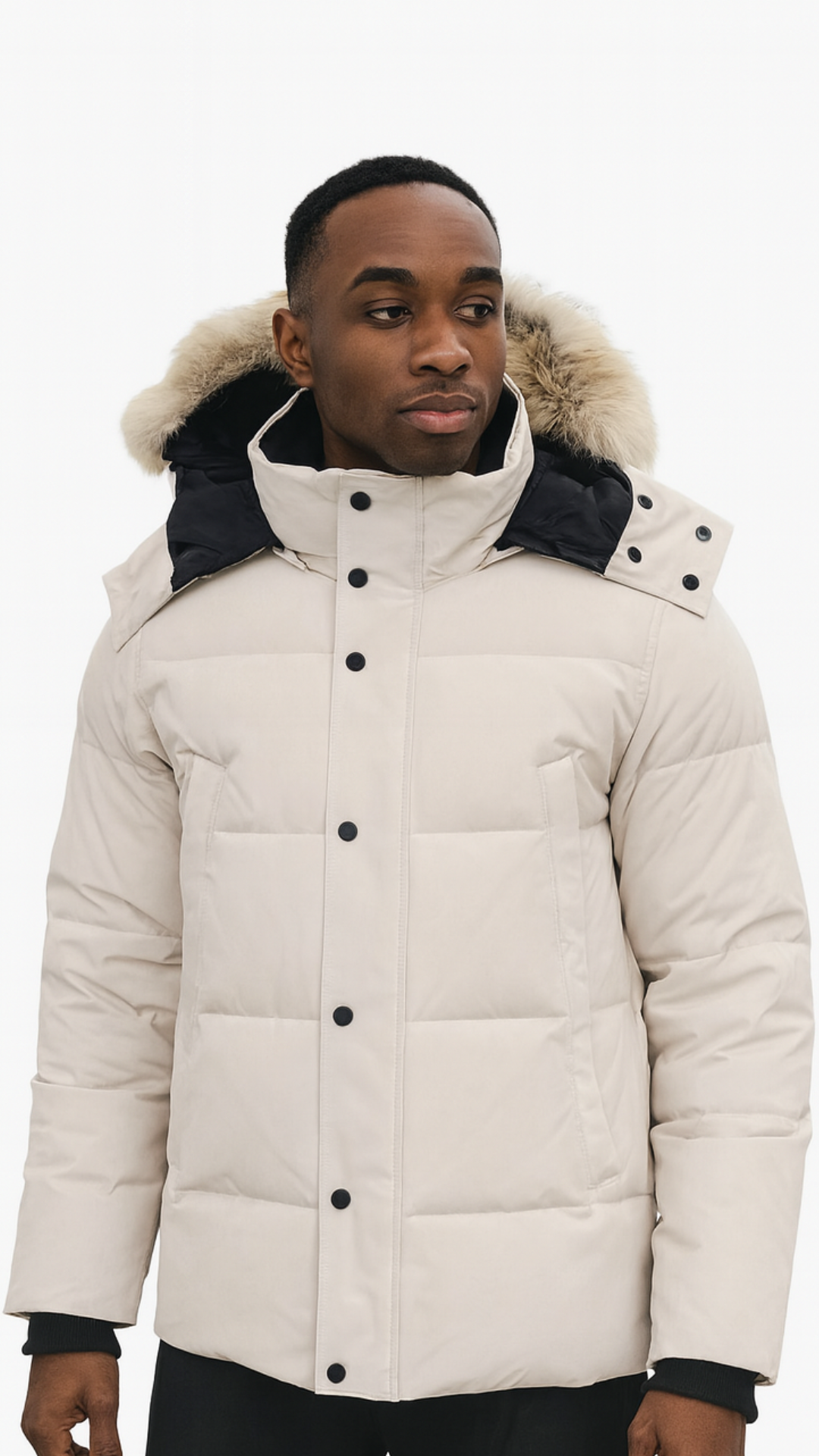 Fortis Miles - Miesten Karvahupullinen Talvitakki